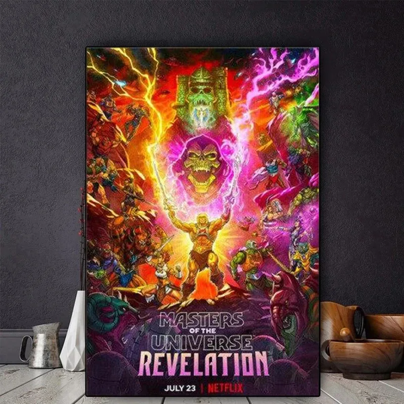 Poster HD Prints Masters of the Universe Revelation TV Cartoon Movie Canvas Painting Wall Picture Art For Living Home Room Decor