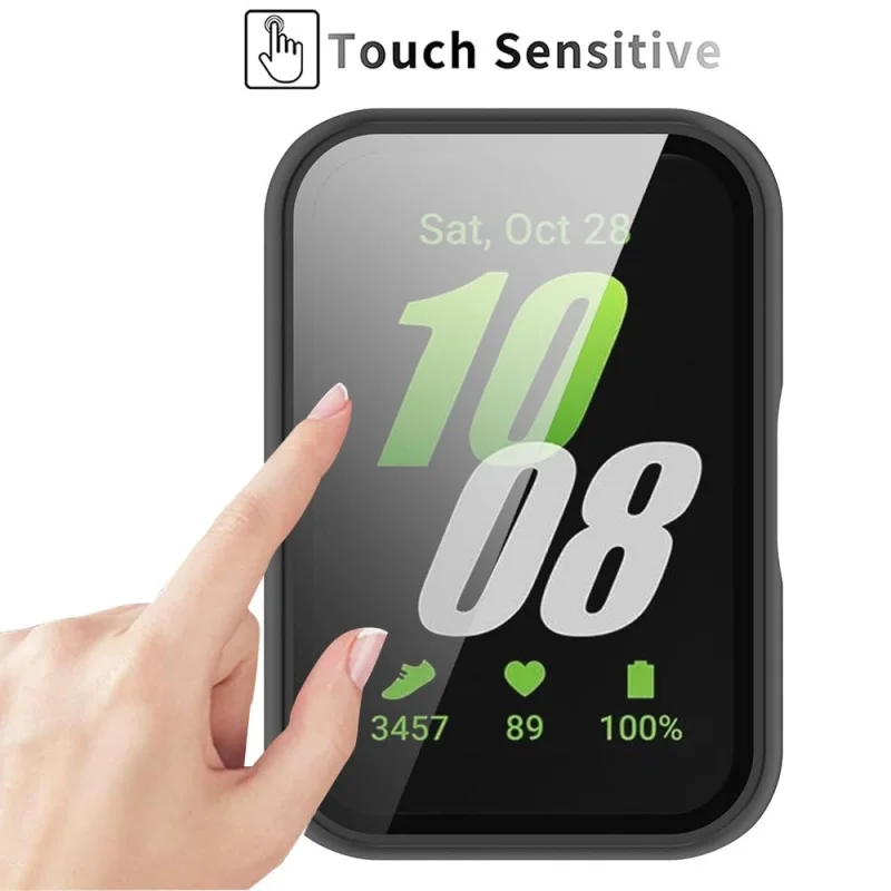 Watch Case for Samsung Galaxy Fit 3 Tempered Glass Screen Smartwatch Protector Hard PC Bumper+Glass for Galaxy Fit3 Accessories image 4