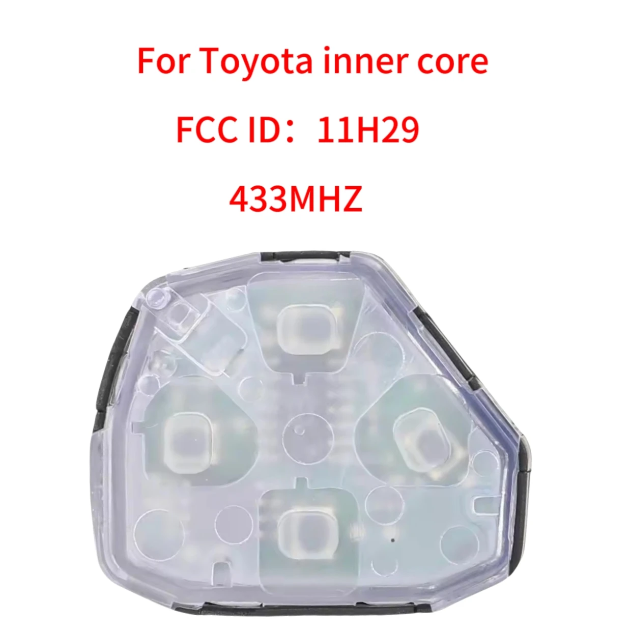Jingxin FCC: 11H29 Per Toyota RAV4 Corolla Europa 2006 2007 2008 2009 2010 2 Bottoni Smart Chiave A Distanza Dell'automobile Fob 433 Mhz 4D67/G Chip