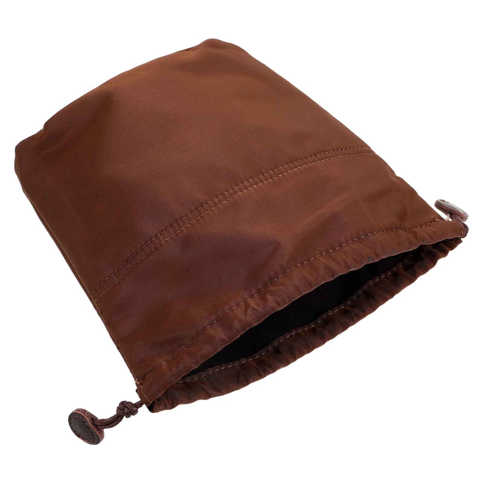 

Mini Purse Organizer Insert Brown for Bucket Crossbody Shoulder Bag Drawstring Purse Organizer for Small Bags Tote Insert