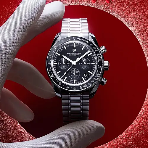 Relojes PAGANI DESIGN Moon, reloj de cuarzo para hombre, fecha automática, velocidad, cronógrafo deportivo, reloj de pulsera con espejo de zafiro AR, nuevo 2025