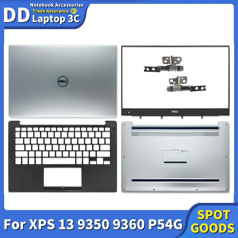 Imagem -01 - para Dell Xps 13 9350 9360 P54g Portátil Lcd Capa Traseira Moldura Dianteira Dobradiças Encosto de Mãos Case Inferior 0v9nm3 0114pc 043wxk Escudo Novo para dell xps 13 9350 9360 p54g portatil lcd capa traseira moldura dianteira dobradicas encosto de maos case inferior 0v9nm3 0114pc 043wxk escudo novo 01