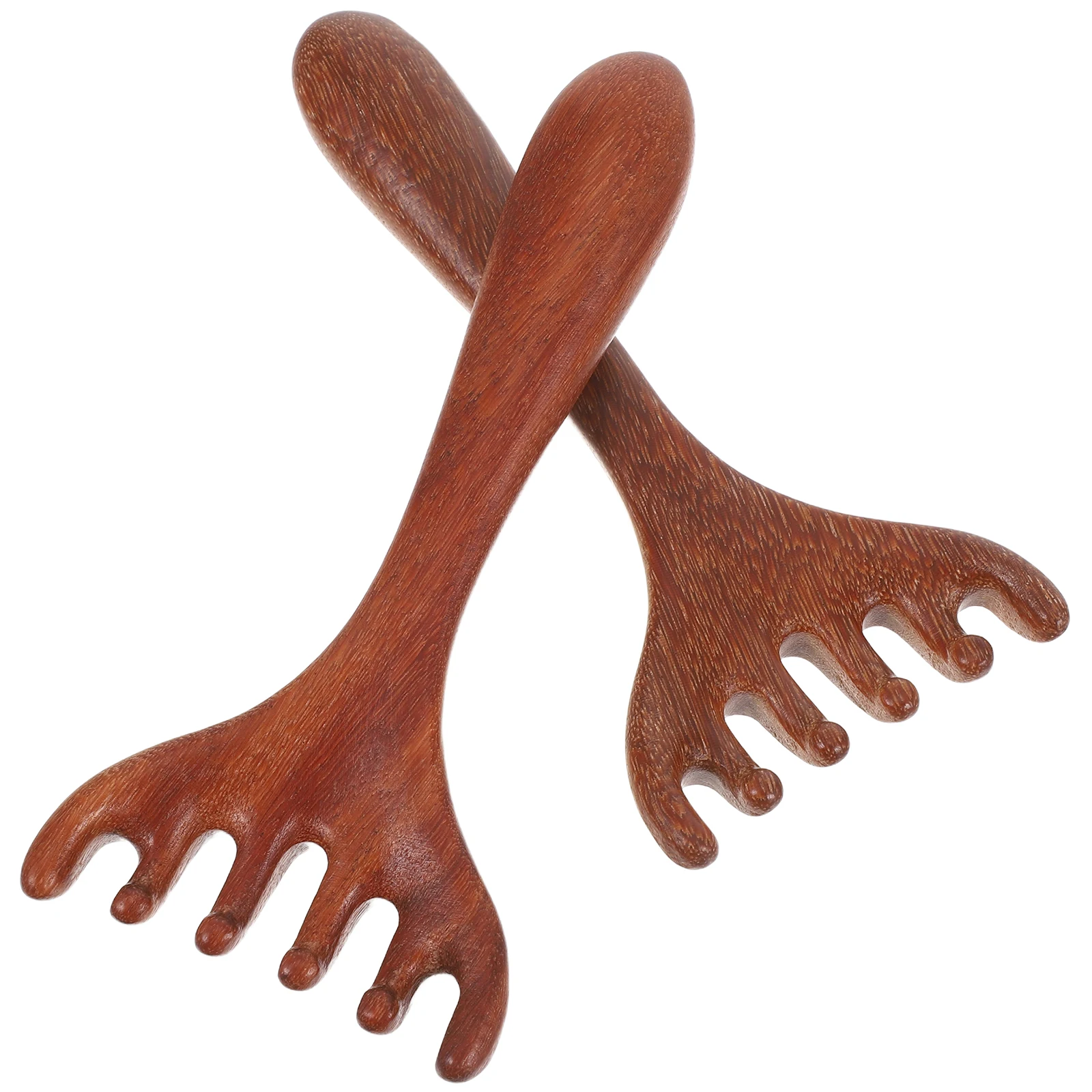 

2pcs Stimulator Gua Sha Wooden Massage Tool For Hair Face Neck Scalp Soother Scalp Wooden Massage Comb Comb Relief Tool