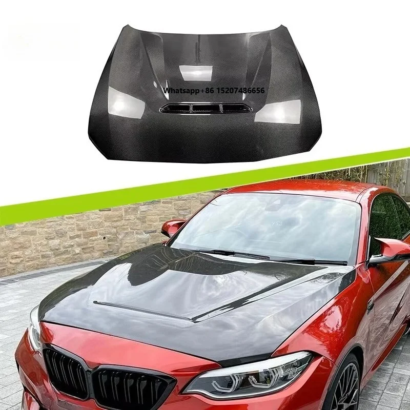 Front Bumper Hood  2015 to 2021 Dry Carbon Fiber Front Bonnet Hood
