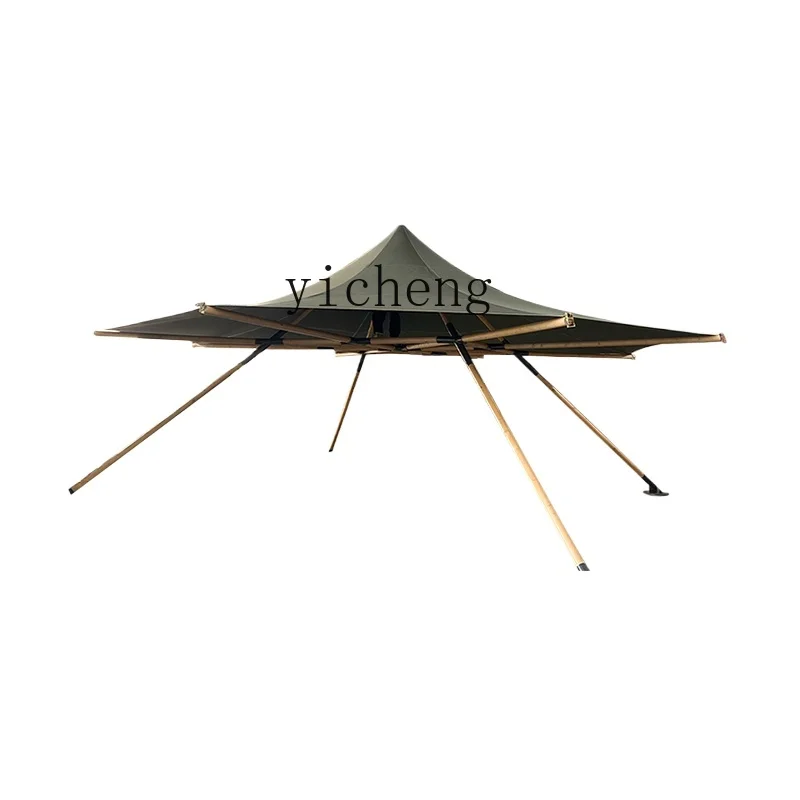 Tqh Outdoor Activities Super Large Camping Canopy Scenic Spot Bar Restaurant Pyramid Tent Large Straw Hat