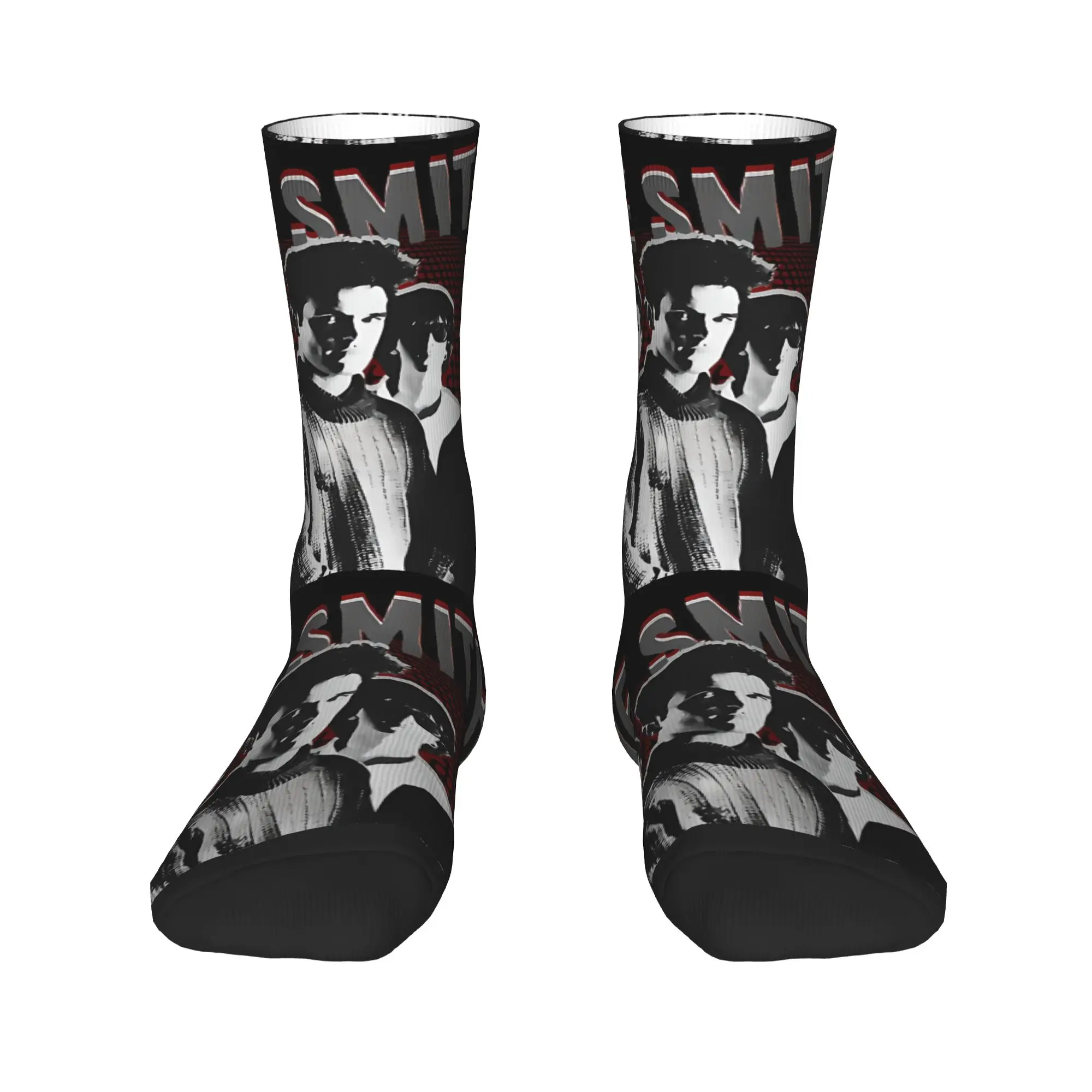 1 Pair Funny Crazy Sock for Men Retro Group Portrait 80s Post Punk Band Hip Hop Harajuku The Smithsing Happy Sock Novelty Gift