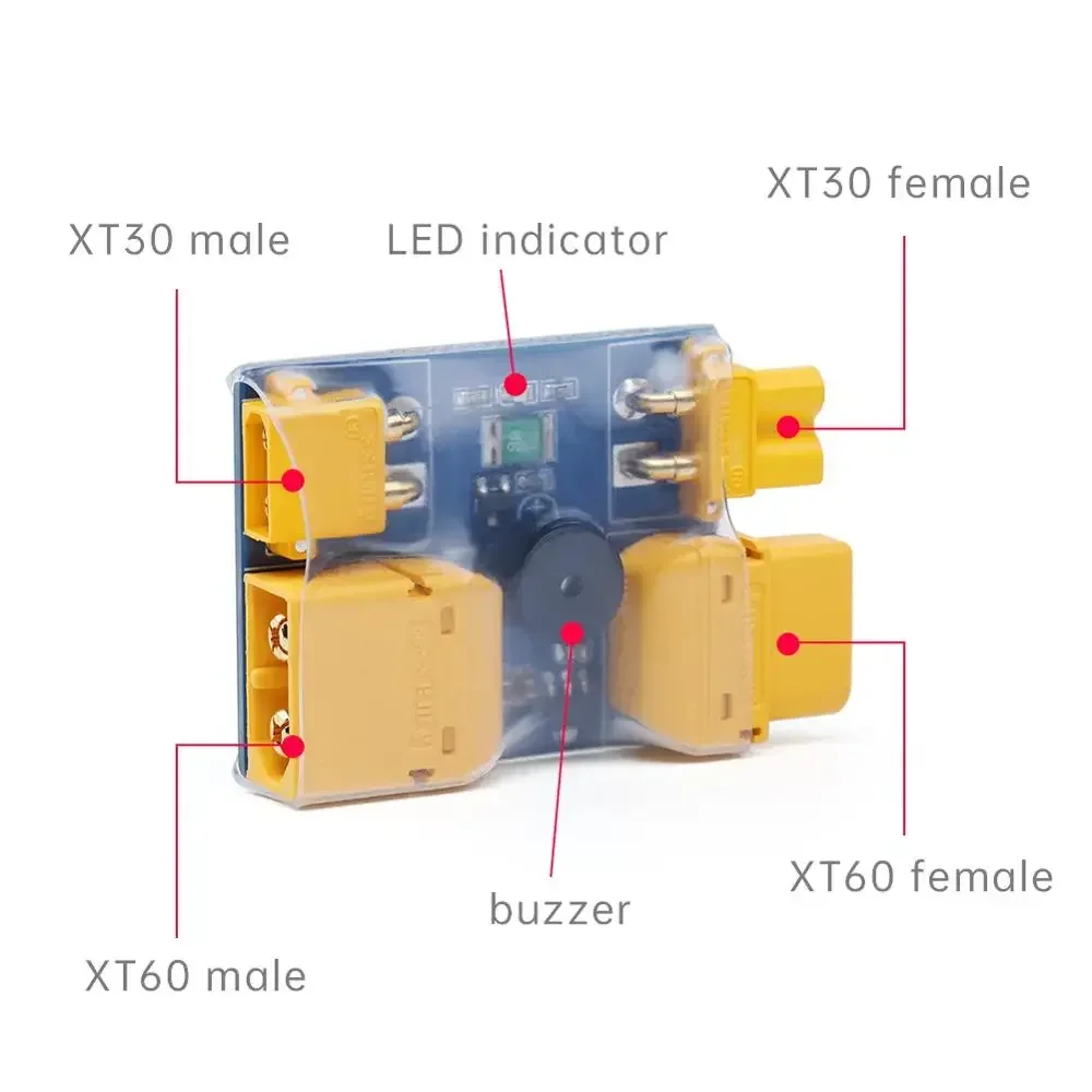 سدادة دخان ذكية من ifly XT30 / XT60 مقبس أمان اختبار الصمامات قابس حماية ماس كهربائى لطائرة RC FPV للسباق بدون طيار