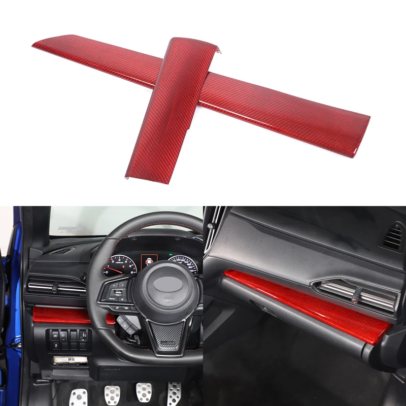 

For Subaru WRX/Levorg/CROSSTREK 2022+ Car Center Control Decorative Panel True Carbon Fiber Automotive Interior Accessories