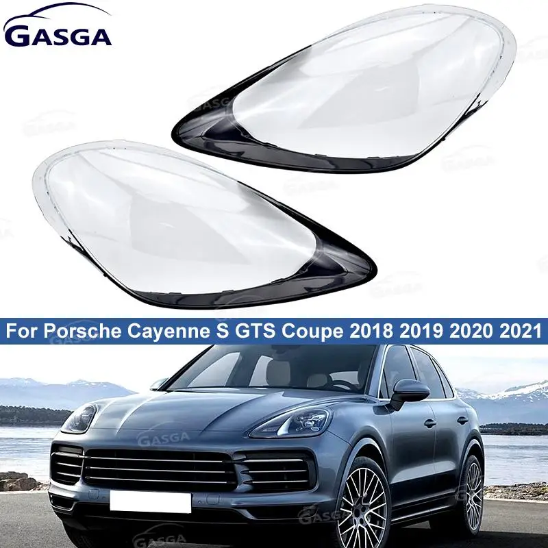 

Car Front Headlight Lens Replacement Head Lamp Transparent Cover Headlamps Clear Housing For Porsche Cayenne S GTS 2018-2021