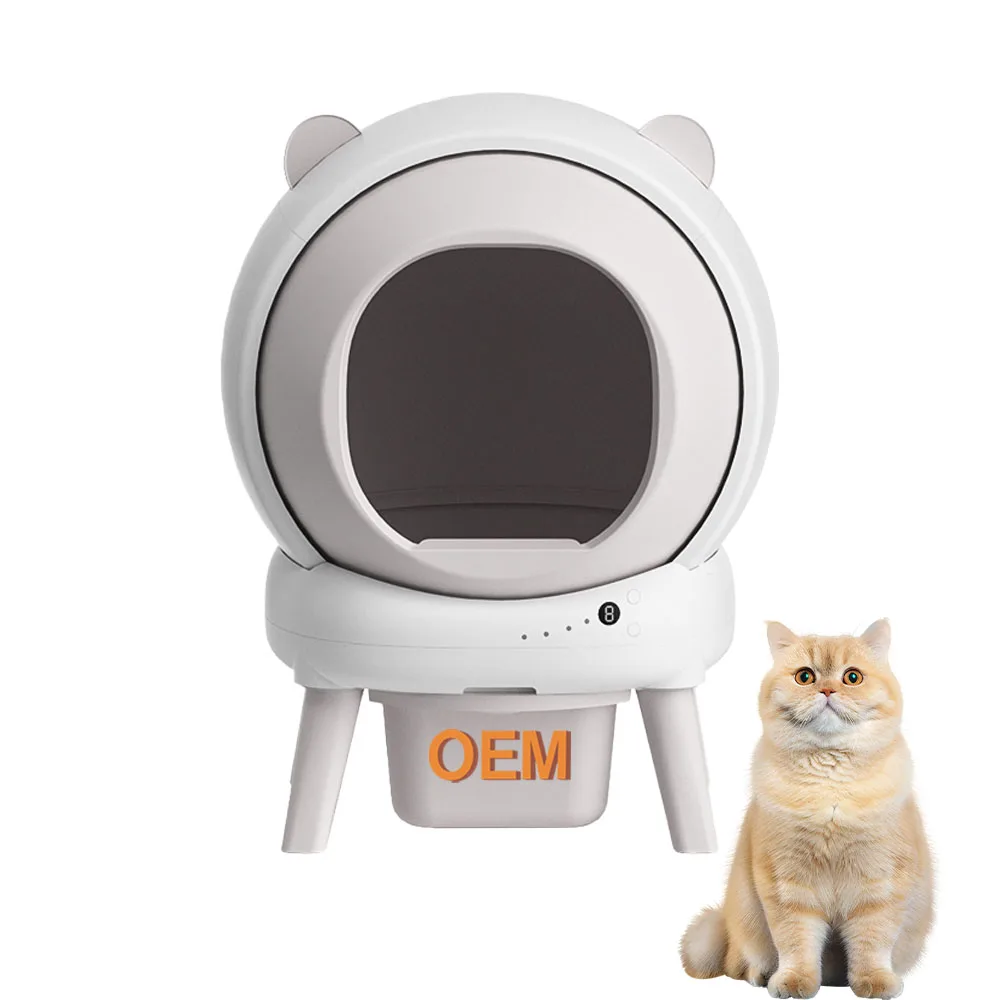 

Directly sold eco-friendly large plastic cat litter box, featuring a 20L internal space, easy-to-clean litter box