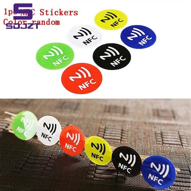 Waterproof PET Material NFC Stickers Smart Adhesive Ntag213 Tags 13.56MHz NTAG203 Adhesive Label NXP Support Android