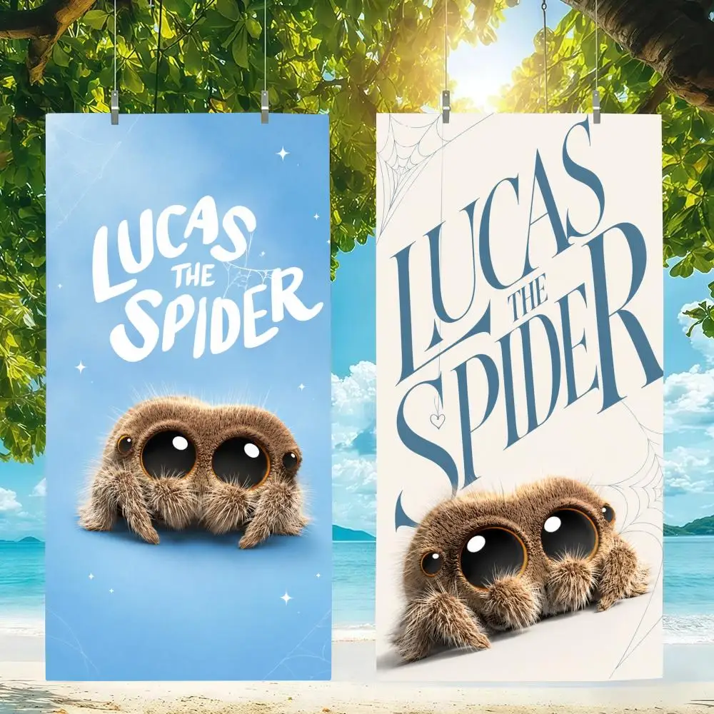 Character Lucas the Spider Towel Microfiber beach towel, quick-dry, sand-free, ultra-fine fiber, super soft.
