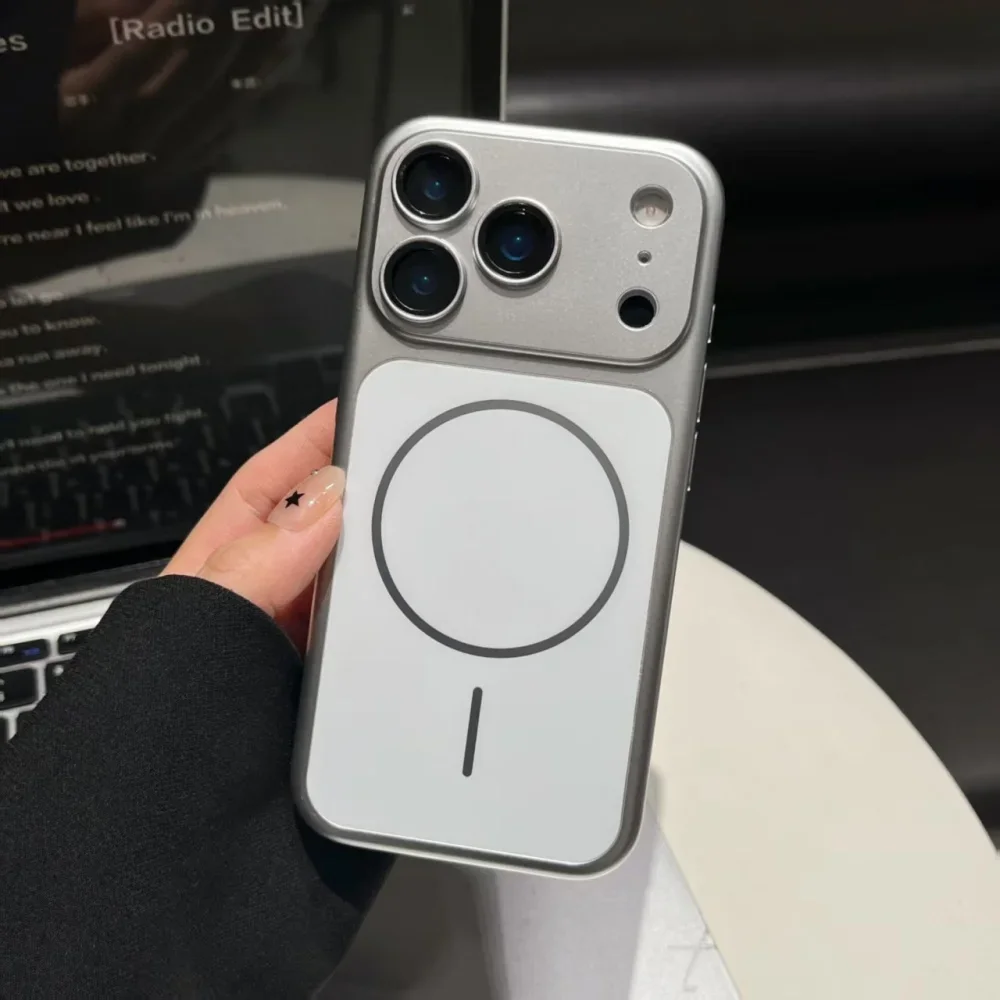 Werde sofort 18 17 – Schlanke, metallische, magnetische Hülle für iPhone 18 17 16 15 14 13 Pro Max, kompatibel mit MagSafe, stoßfeste, harte Abdeckung. – Detail 3