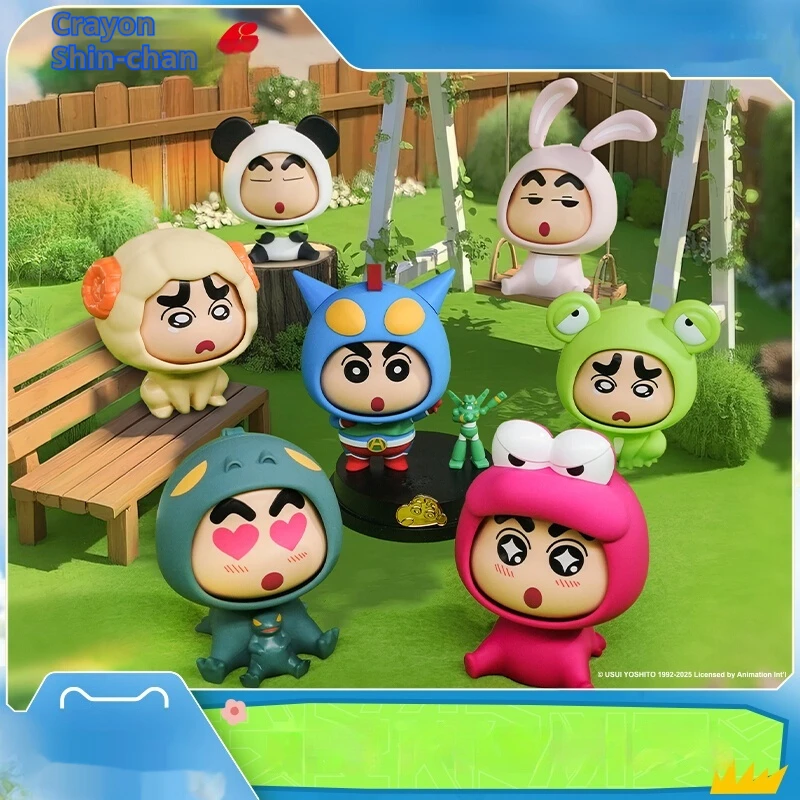 

Kawai Crayon Shin-Chan Spin Happy Variety Show Blind Box Ornaments Face-Changing Doll Figure Trend Toys Children Birthday Gift