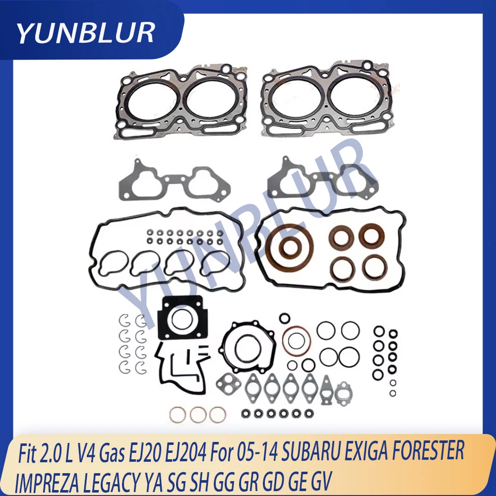 

Engine Part Full Gasket Set Fit 2.0 L H4 Gas EJ20 EJ204 For 05-14 SUBARU EXIGA FORESTER IMPREZA LEGACY YA SG SH GG GR GD GE GV