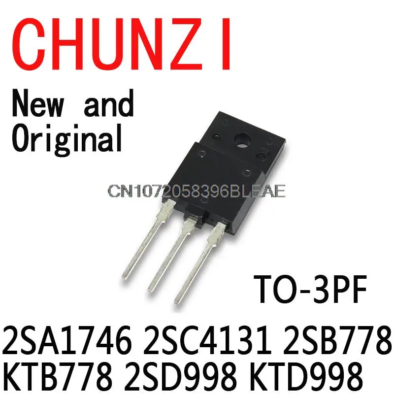 10PCS New and Original B778 D998 A1746 C4131 TO-3PF 2SA1746 2SC4131 2SB778 KTB778 2SD998 KTD998