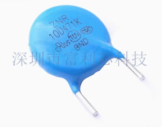 

ZNR 10D471K 470V 300VAC 385VDC 2.5KA 67J Varistors