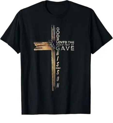 John 316 Christian Cross Bible T-Shirt