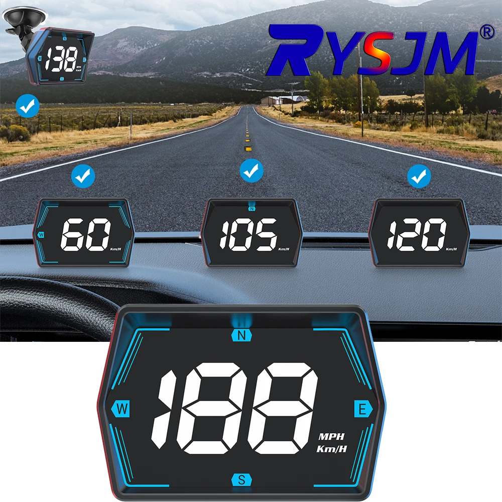 G20 Head Up Display HUD With USB Connection Speedometer Compass GPS Car Projector Overspeed Alarm Mph Kmh HD Display