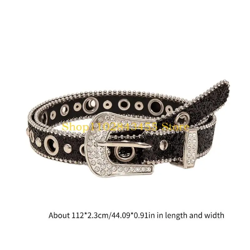 49MC أحزمة وسط قوطية للجينز حزام مرصع للفتيات الشرير شارع مثير للإعجاب على الطراز القوطي مرحلة رقص الشارع #6