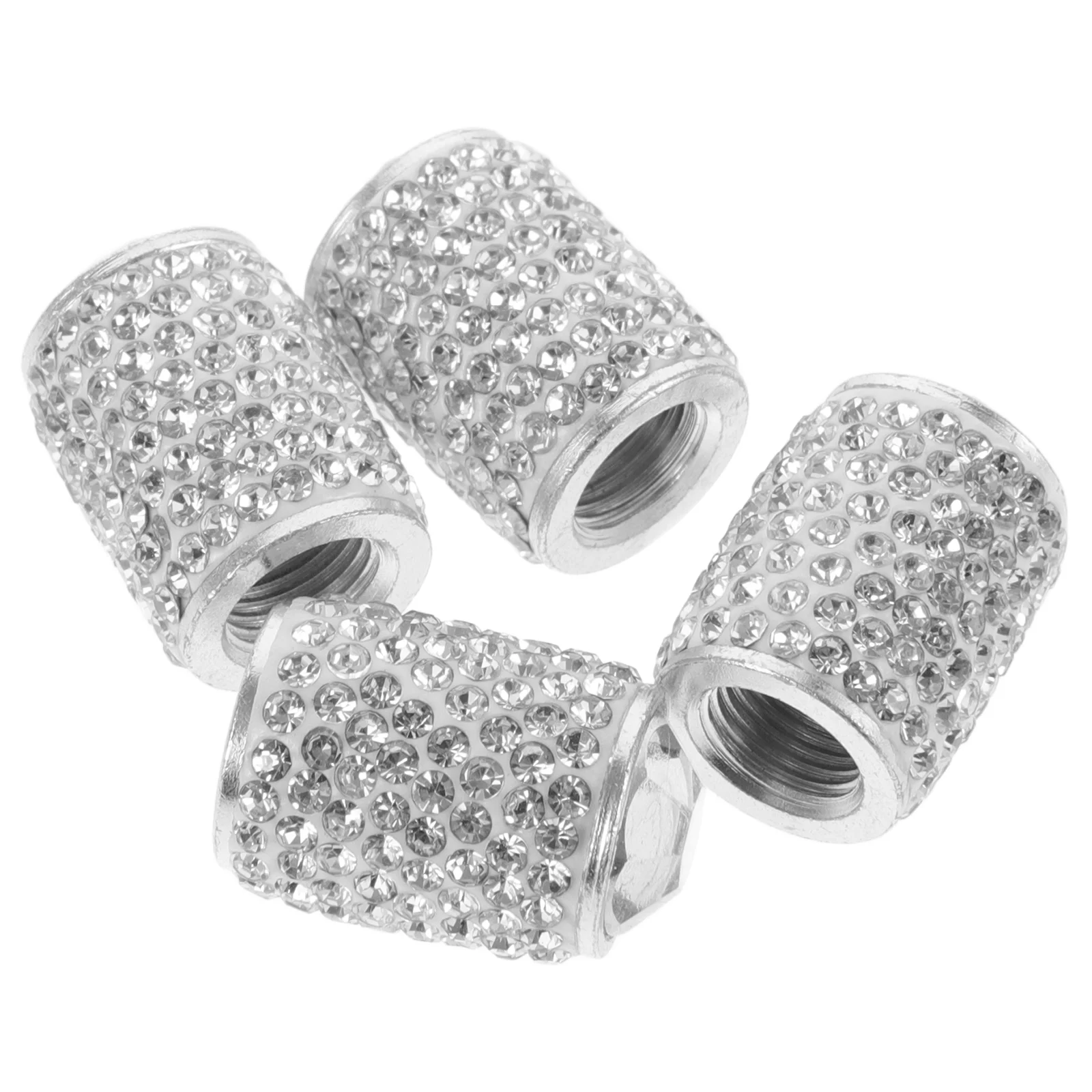 

4 Pcs Valve Stem Covers for Car Tires Cap Gadgets Rhinestone Accessories Caps Cute