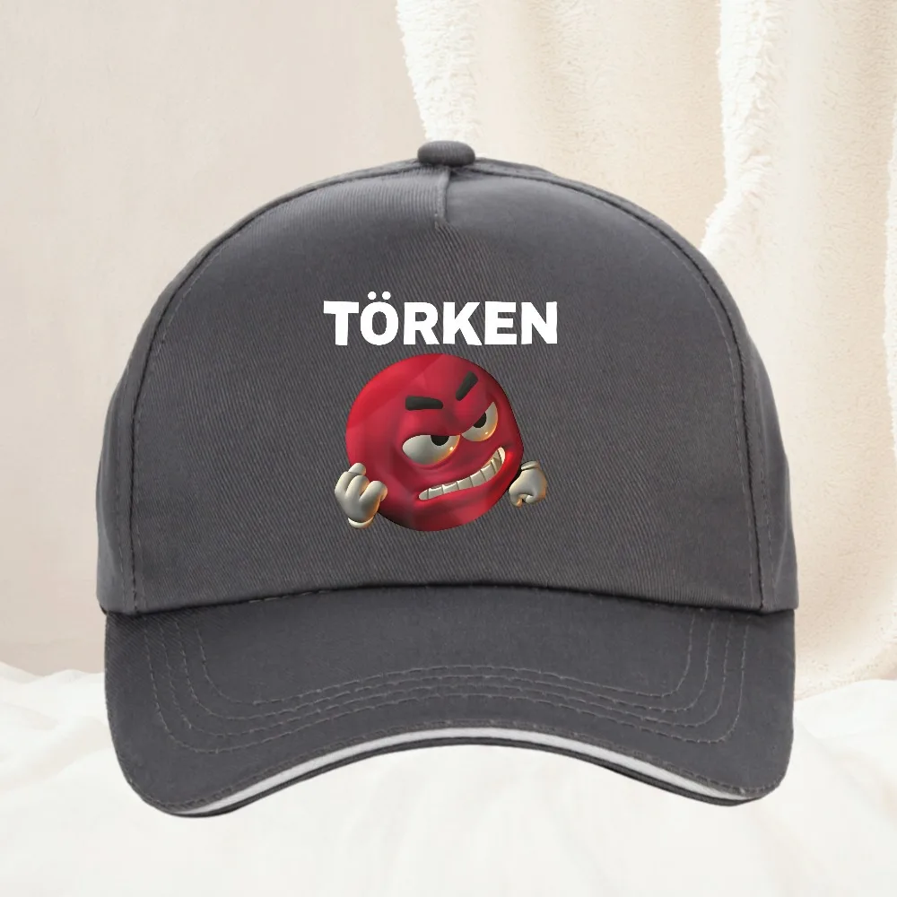 Men's Women's Turkish Meme hat with Bold TORken Font Red Face Design Baseball Cap Men Women All-Season Adjustable hat