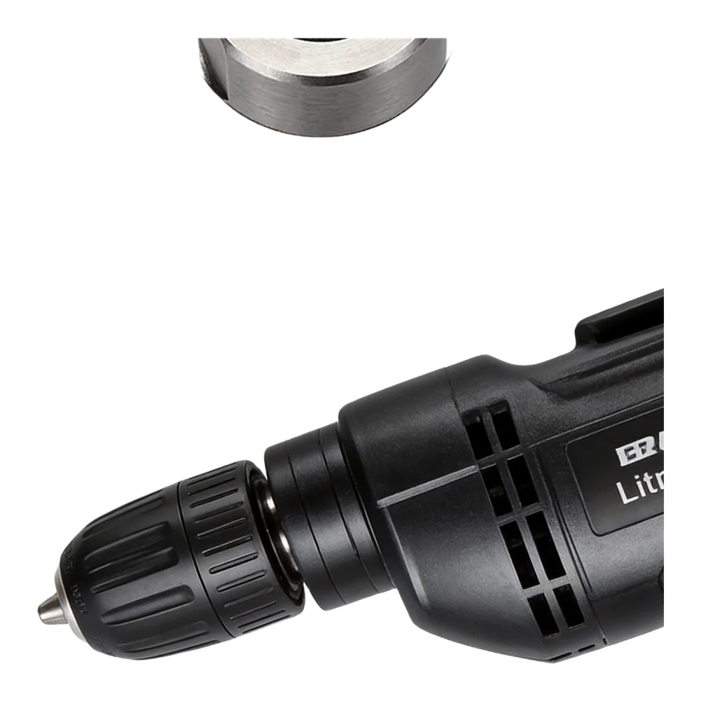 Quick Release Self Locking Angle Grinder Adapter Compatible with 1/2 and 3/8 Hex Bits Made of 45 Steel Green Finish