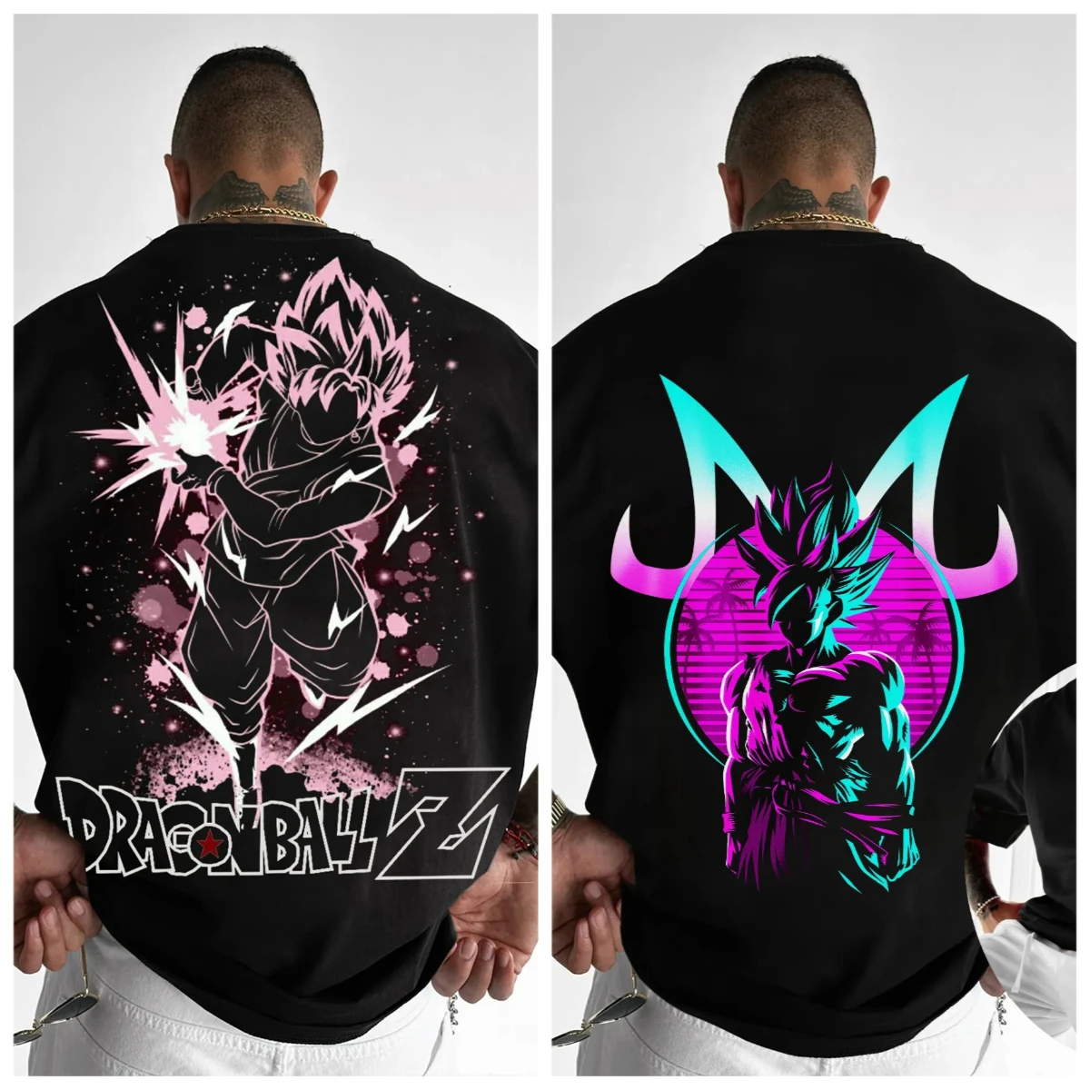 

Лето 2025 г., хит продаж, новая футболка из серии аниме Dragon Ball, 3D модная повседневная уличная дышащая футболка с короткими рукавами и круглым вырезом