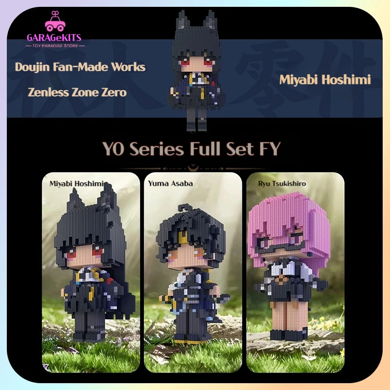

Zenless Zone Zero High-Difficulty Сборка Аниме Фигурка Строительные блоки Мияби Хосими Юма Асаба Рю Цукиширо Строительные блоки