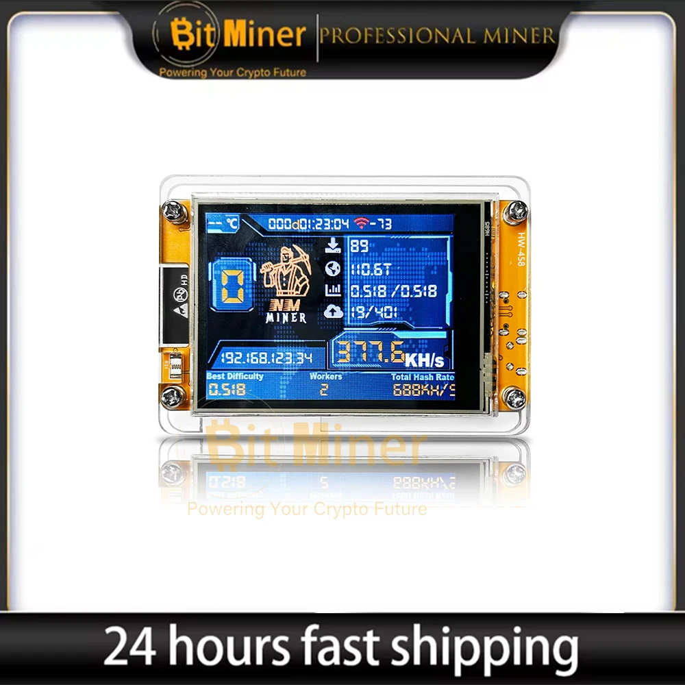 Brand New nerdminer v3 2.8-inch BTC Solo Lottery Nerd miner Crypto miners Bitcoin Miner Solo Mining Machine