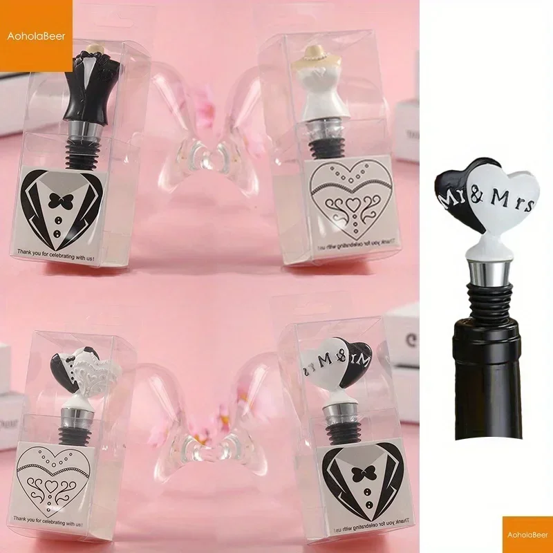 1pc Wedding Gifts Bottle Stopper Bar Decor Wine Stopper Enga