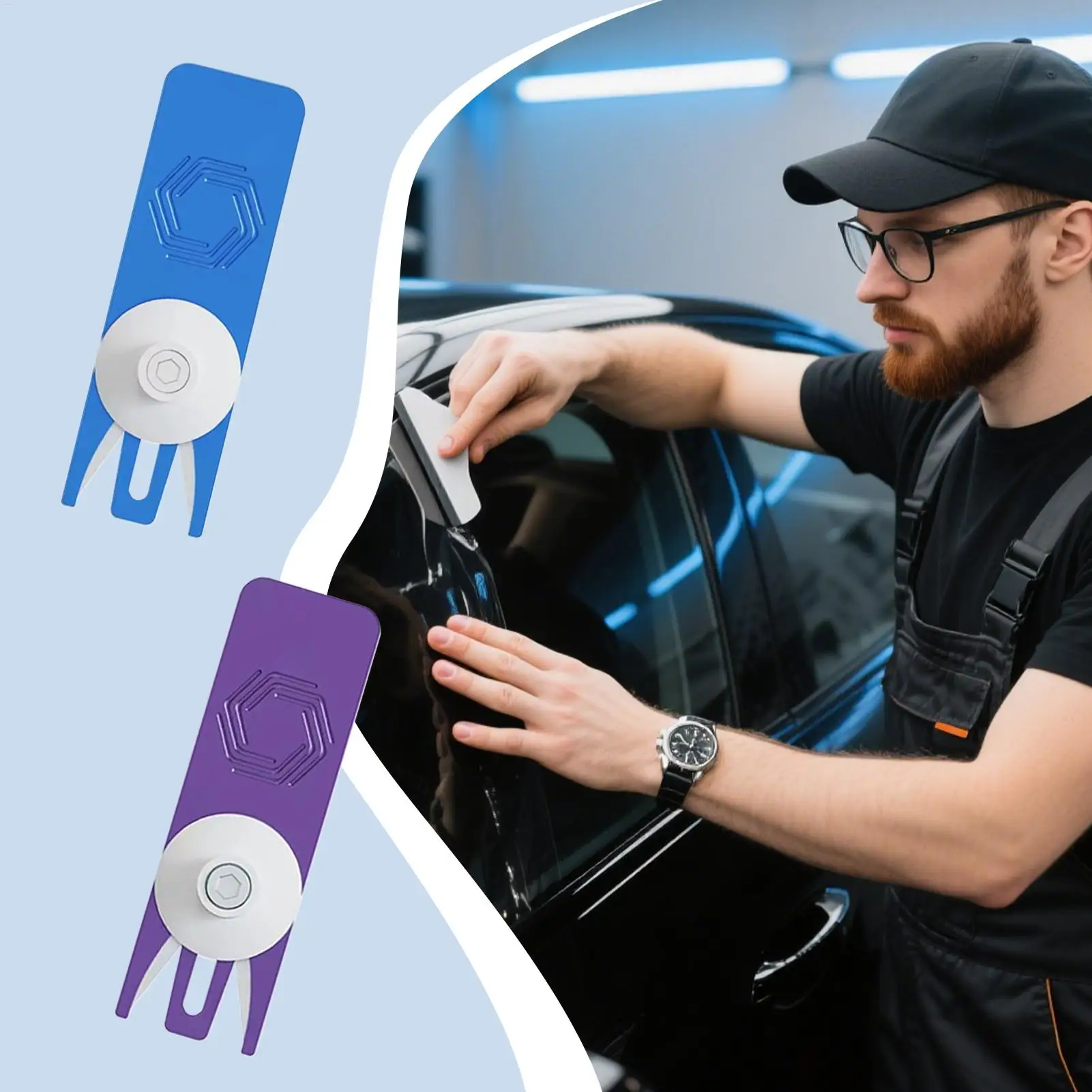 Car Wrap Cutter Aluminum Alloy Vehicle Wrapping Cutting Tool Precision Automotive Wrap Supplies For Sedan Truck RV Pickup