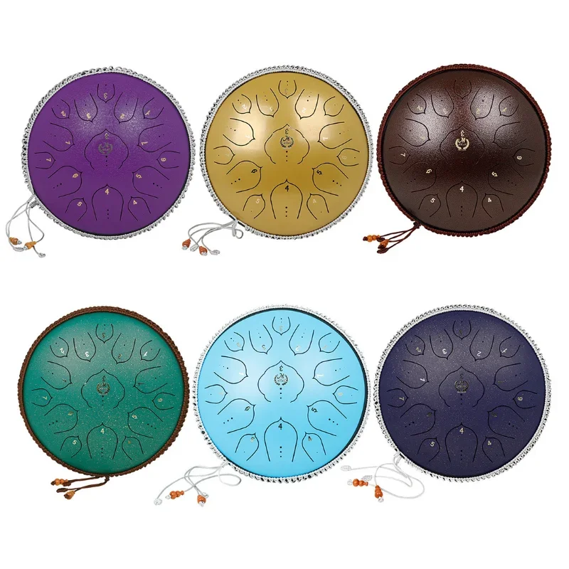 Disco de mão de grau profissional, tambor etéreo de 15 tons de 14 polegadas, chave D, tambor de língua de aço, tambor de sânscrito, esqueça, preocupação