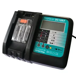 6.5A Battery Charger For Makita 14.4V 18V Li-ion battery BL1830 BL1840 BL1850 BL1860 Bl1430 DC18RC DC18RF EU Plug fan cooling