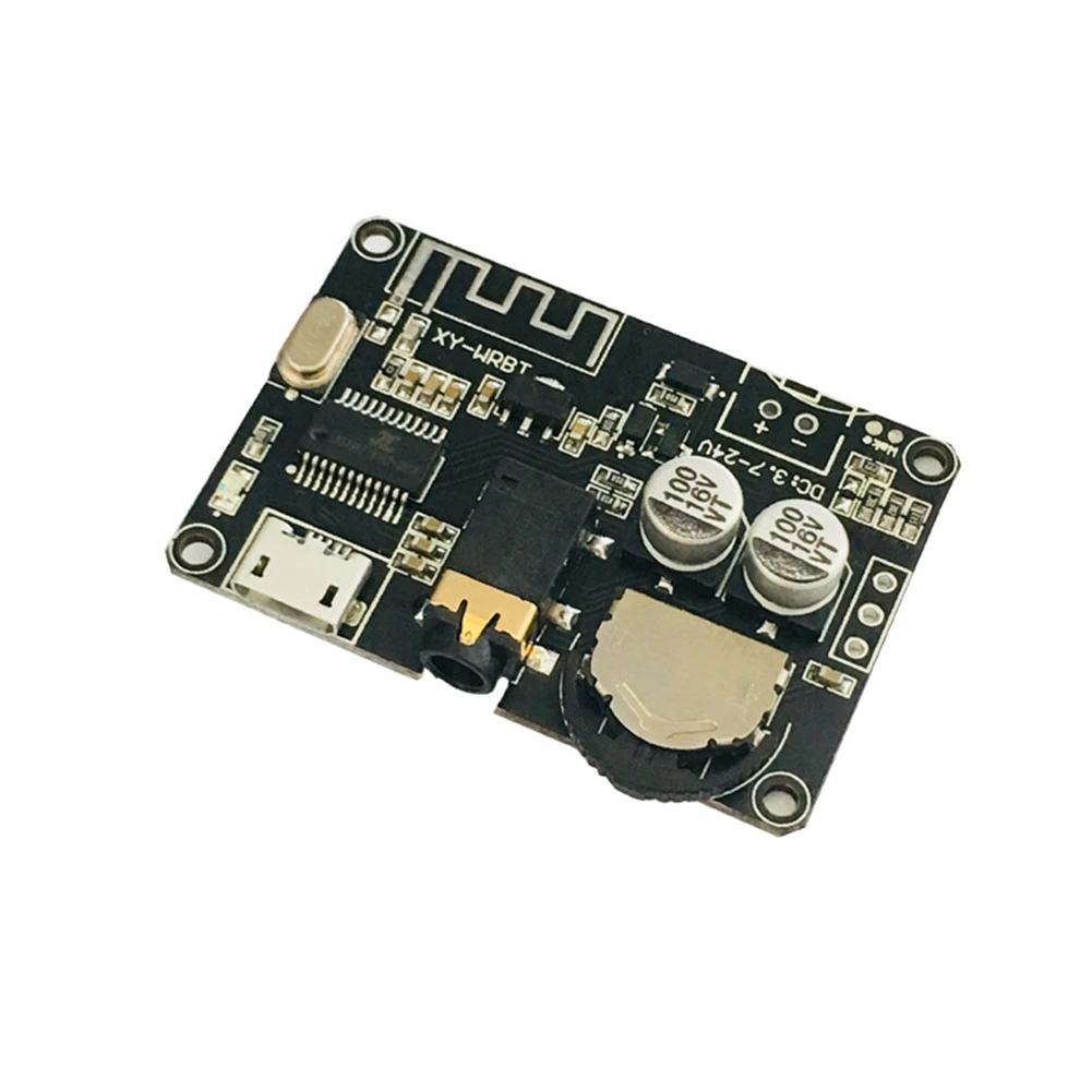 XY-WRBT BT5.0 Decoding Board Dual-Channel Stereo Audio Module DC3.7-24V Wide Voltage Volume Adjustable Speaker Amplifier