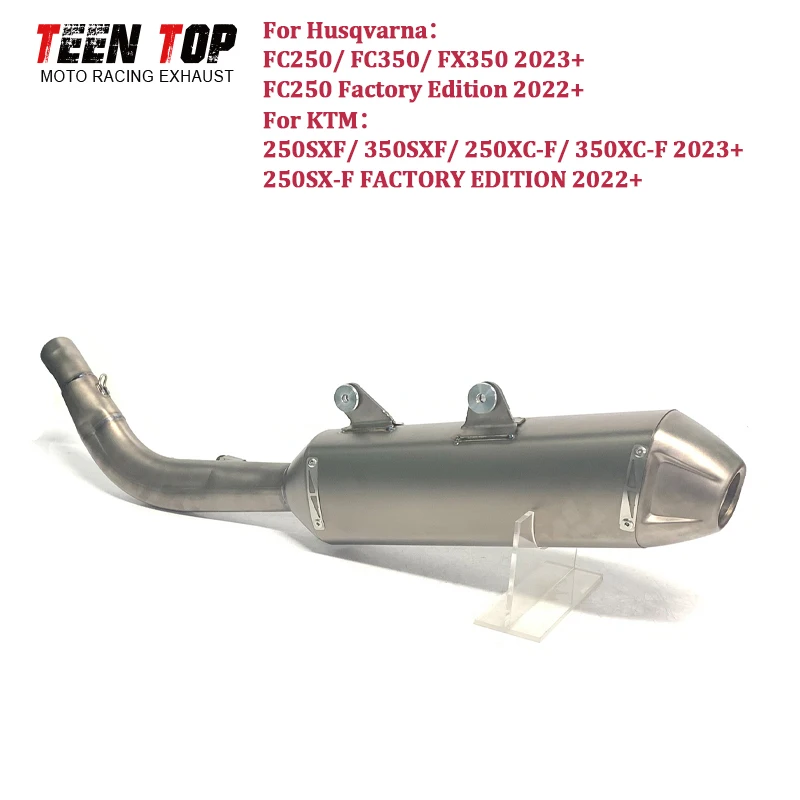 

42.5mm Titanium Offroad-Bike Exhaust Muffler For KTM 250SX-F Factory Edition 350SX-F Slip-on Exhaust XC-F Escape Moto Silencieux