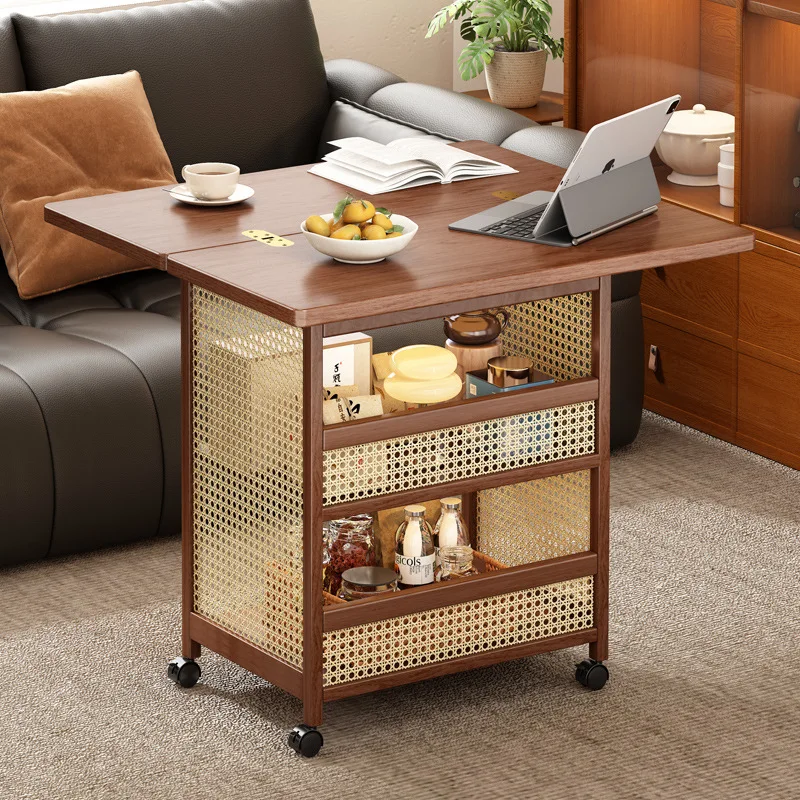 

One piece is delivered on behalf of the manufacturer for direct sales. Solid wood edge table, coffee table, movable folding new