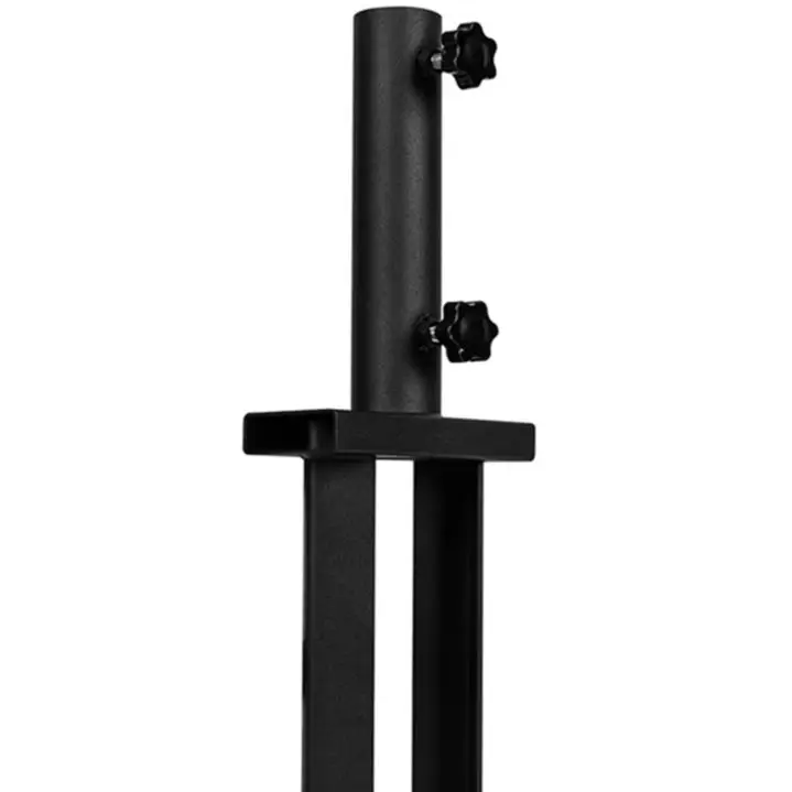 Black Iron Flag Pole Ground Spike With Knobs For House Yard Sign Umbrella Bird Feeder Fishing Rod Support Garden Decor Items