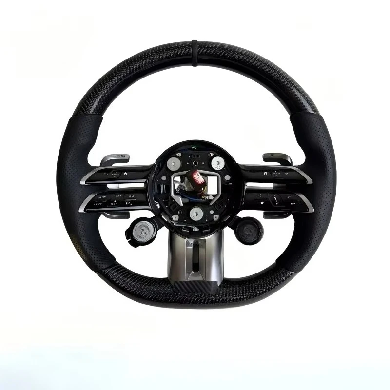 Custom Carbon Fiber Steering Wheel for C-Class E-Class GLC GLE Sport Steering Wheel with Paddle Shifters