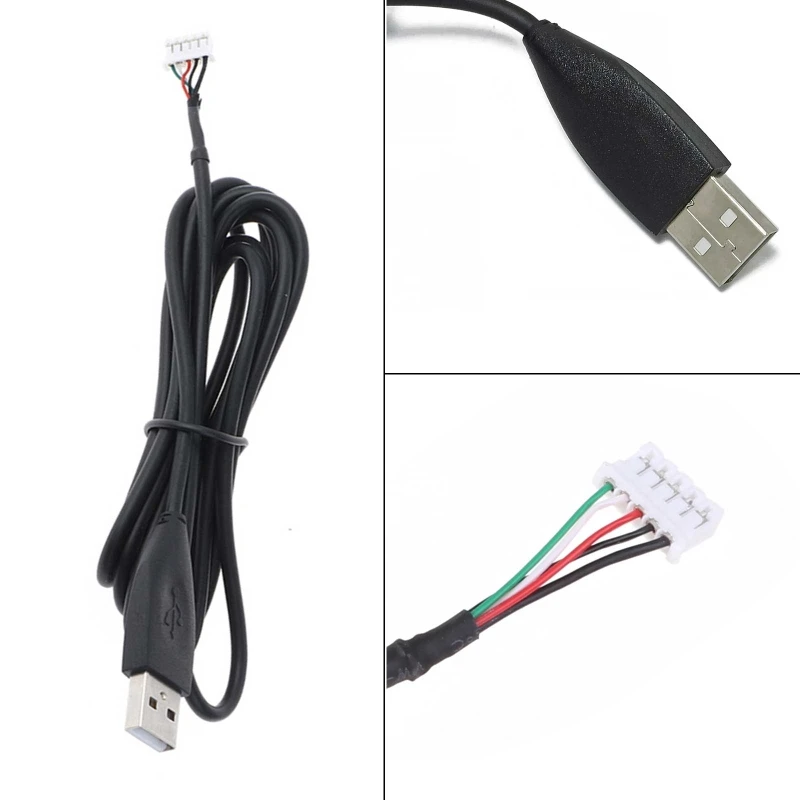 2 м USB-кабель для мыши, шнур из ПВХ, сменный провод для мыши для MX518 MX510 MX500, запасная часть, аксессуар для ремонта, быстрая передача
