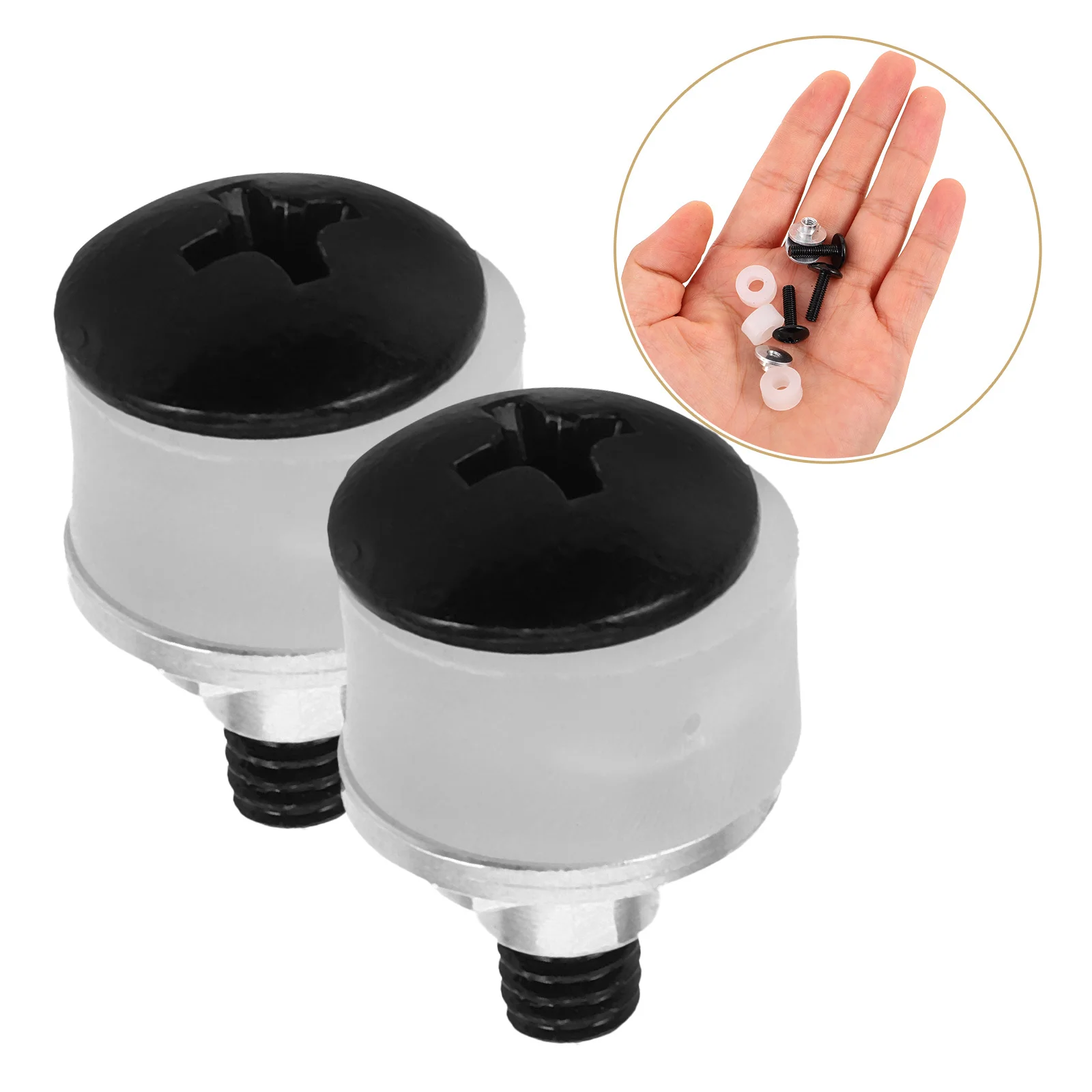 

1Set Hockey Visor Screws M4 Weather Resistant Screw Set with Pressure Dispersing Washers for Enhanced Safety in Harsh