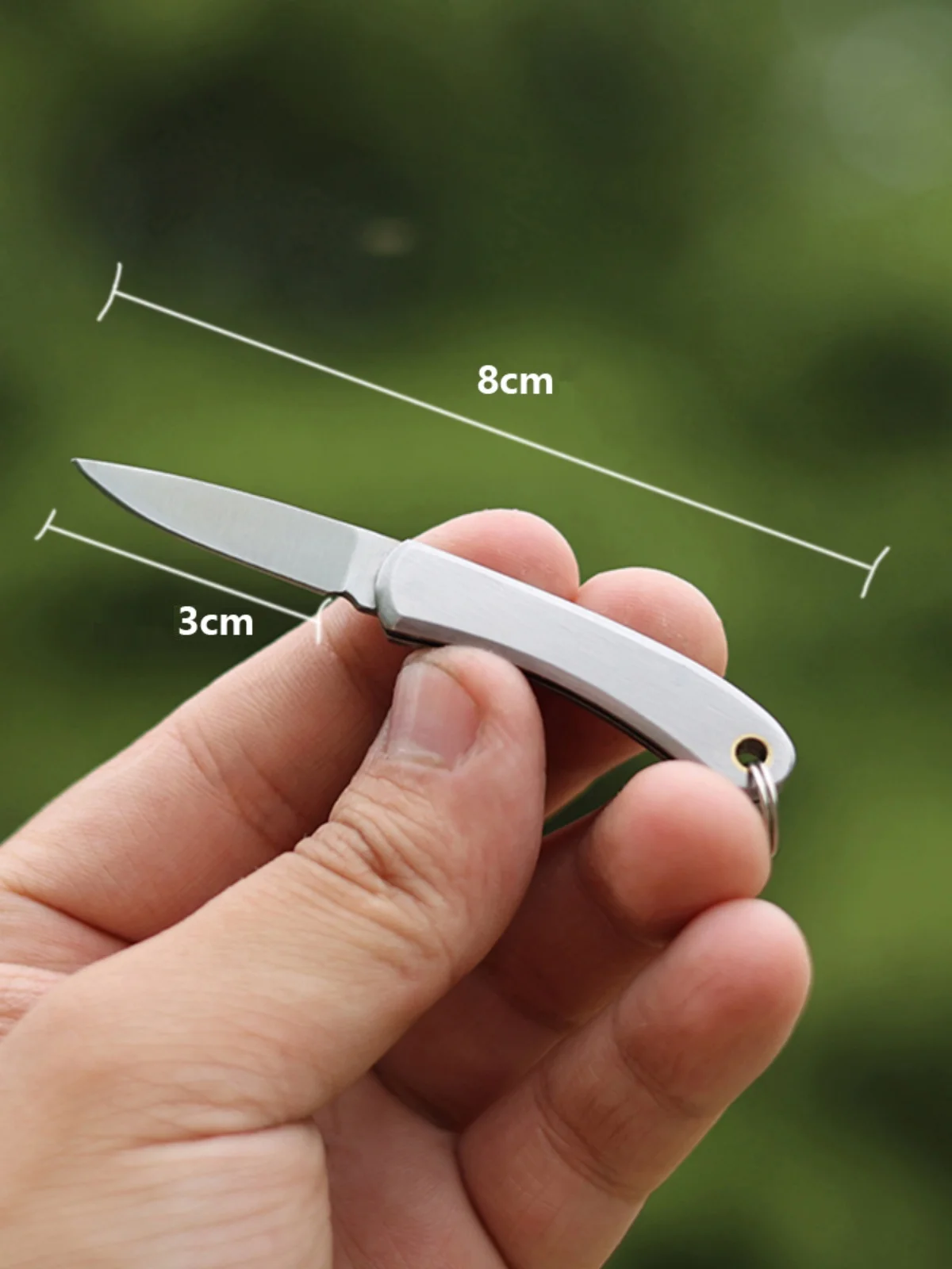 Stainless steel folding sharp fruit knife