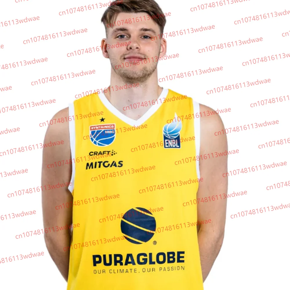 تي شيرت للرجال كرة السلة الألمانية جيرسي التجفيف السريع قصيرة الأكمام SYNTAINICS MBC Weissenfels رجل رياضي 2025 كرة السلة جيرسي