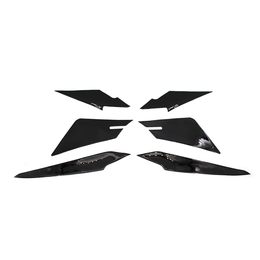 Pcx125 جديد دراجة نارية الجانب القدم مجلس أسود ثلاثية الأبعاد راتنجات الايبوكسي ملصق حماية لهوندا Pcx 125 2025-2026 ملصقات عدة #6