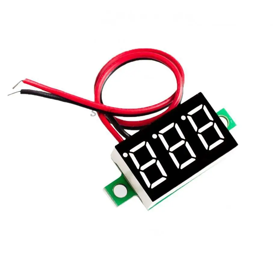 0.36 Inch DC 0-32V LED Mini Digital Voltmeter Blue/red/green LED Display Volt Meter Gauge Voltage Panel Meter 2 wires