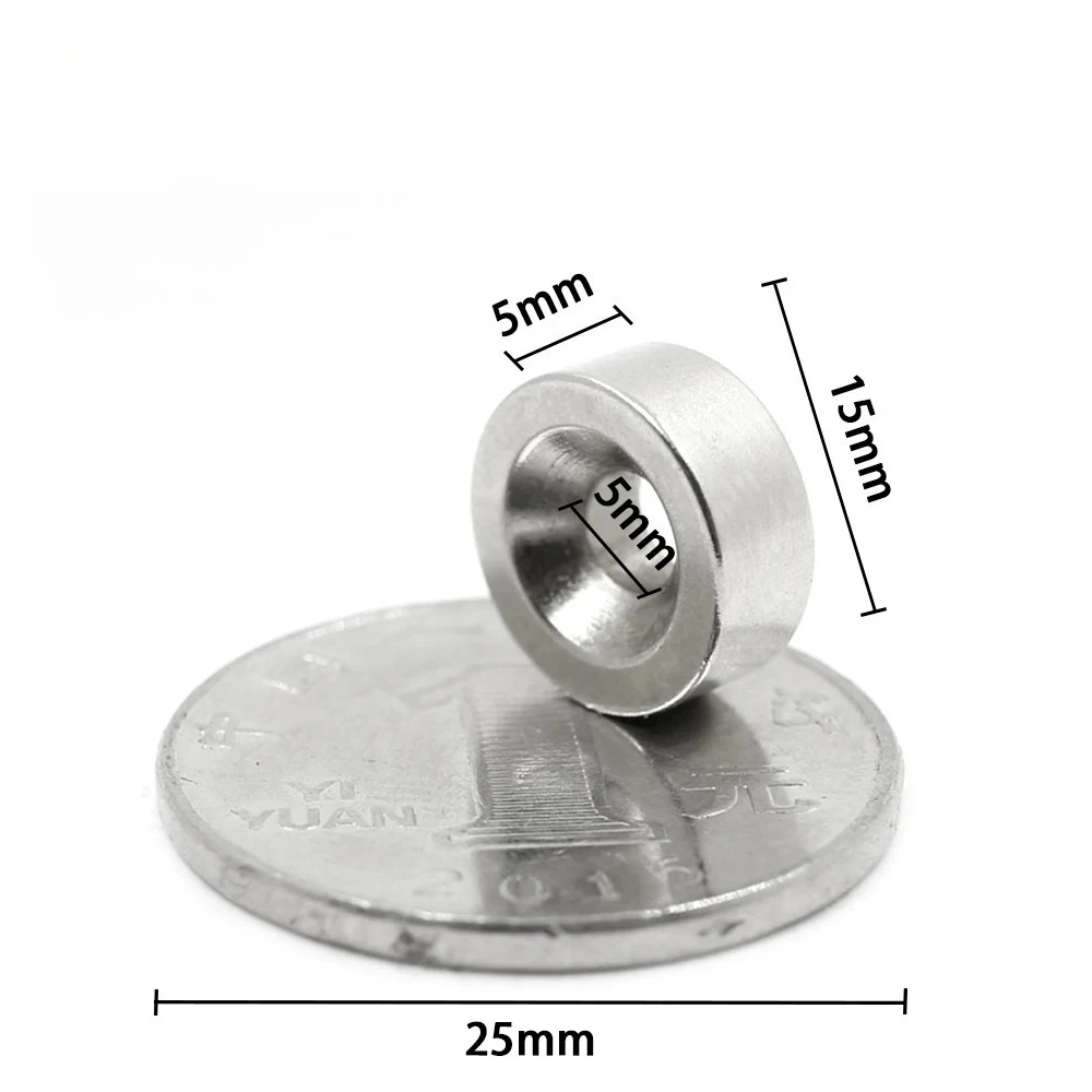 5~100PCS 15x5-5 mm Small Circular Magnets 15x5-5 mm For Home Refrigerators, Offices DIY15x5-5 mm