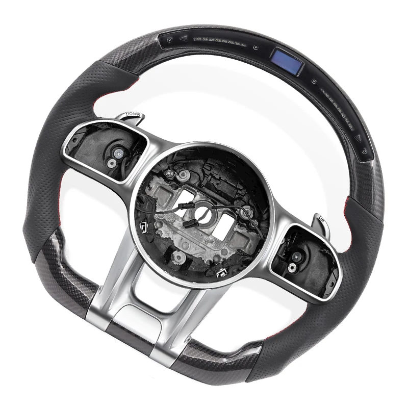 LED Carbon Fiber Steering Wheel for Mercedes Benz AMG A C E CL GL C E CLS CLA A GLB GLA GLC W204 W205 W213 W212 W220 W221 W222