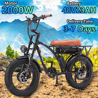 KETELES KF8 Electric Bicycle 2000W Dual Motor 48V23AH Adult City Electric Bike Hydraulic Disc Brake 20 inch Tire Mountain E-bike