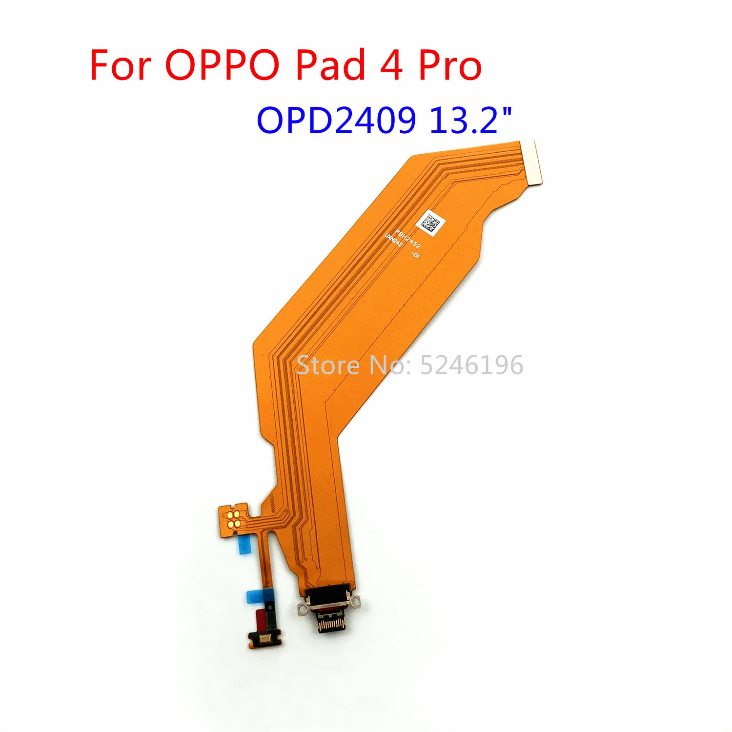 

1pcs USB Charging Port Charger Base Connector Flex Cable For OPPO Pad 4 Pro OPD2409 13.2" inch Replace Part.