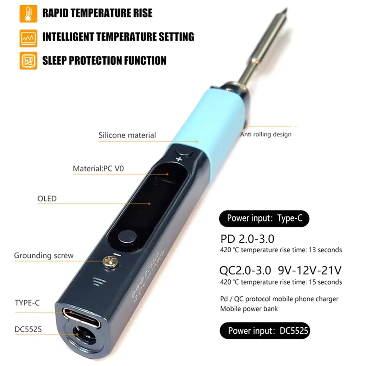 2026 New Tool Soldering Iron Portable Programable Welding Tools Adjustable Temperature Digital Solder Station